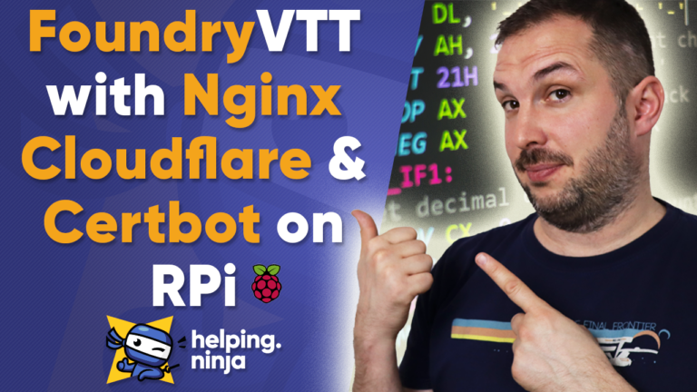 FoundryVTT, Nginx, Cloudflare, Certbot